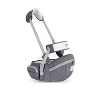 SONARIN Multifunctional Hipseat Baby Carrier,Ergonomic Waist Stool Seat Safe Hip Seat Carrier with Safety Belt Protection & Single Shoulder Strap for Infant Toddler 0-24 Months(Grey)
