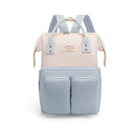 SONARIN Multifunctional Portable Baby Changing Bag Backpack,Large Capacity Waterproof Diaper Bag Travel Nappy Changing Bag Maternity Bag with Stroller Straps for Mom & Dad(Blue)