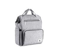 SONARIN New Baby Nappy Changing Backpack with Nappy Changing Mat and Stroller Strap,Multifunction,Diaper Bag,Travel Backpack Organizer,Waterproof, Large Capacity, Stylish and Durable(Gray)