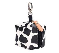 SONARIN Portable Pacifier Holder Case with Clasp for Diaper Bags,PU Baby Dummy Case Soother Pod Pacifier Case Pacifier Bag Storage Box for Holding 2 Pacifiers or Nipple Shields(Black Stone)