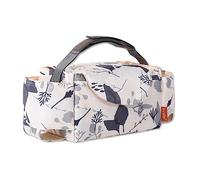 SONARIN Portable Pram Buggy Bag Organiser,Multifunctional Waterproof Baby Stroller Organizer Bag Pushchair Storage Bag with Cup Holders,Universal Fit All Buggy Models(Leaves)
