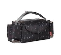 SONARIN Portable Pram Buggy Bag Organiser,Multifunctional Waterproof Baby Stroller Organizer Bag Pushchair Storage Bag with Cup Holders,Universal Fit All Buggy Models(Black)