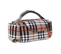 SONARIN Portable Pram Buggy Bag Organiser,Multifunctional Waterproof Baby Stroller Organizer Bag Pushchair Storage Bag with Cup Holders,Universal Fit All Buggy Models(Plaid)