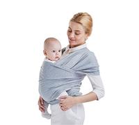 SONARIN Premium Baby Sling Wrap Baby Carrier,Suitable for Newborns, Infants & Toddlers,Soft Cotton and Comfort Spandex,One Size Fits All(Light Gray)
