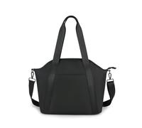 SONARIN PU Baby Nappy Changing Tote Bag,Multifunctional Waterproof Baby Changing Bag Maternity Satchel Messenger Bag Travel Diaper Bag with Shoulder Strap & Stroller Straps(Black)