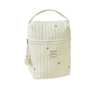 SONARIN Small Embroidery Baby Changing Tote Bag,Stylish Cotton Diaper Storage Bag Organiser Nappy Changing Bag Lightweight Portable Travel Stroller Diaper Bag(Star)