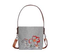 SONARIN Stylish Compact Baby Nappy Changing Tote Bag,Lightweight Baby Changing Bag Satchel Messenger Bag Portable Travel Diaper Bag with Stroller Straps(Dark Grey)