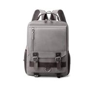 SONARIN Trendy Canvas Backpack Men,Versatile Portable Casual Daypack School Bag Work Travel Rucksack Convertible Sling Backpack Shoulder Bag for Outdoor Daily Use(Grey)