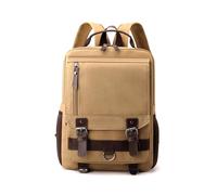 SONARIN Trendy Canvas Backpack Men,Versatile Portable Casual Daypack School Bag Work Travel Rucksack Convertible Sling Backpack Shoulder Bag for Outdoor Daily Use(Coffee)