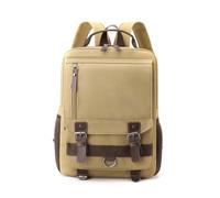 SONARIN Trendy Canvas Backpack Men,Versatile Portable Casual Daypack School Bag Work Travel Rucksack Convertible Sling Backpack Shoulder Bag for Outdoor Daily Use(Khaki)