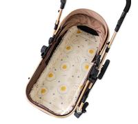 SONARIN Warm Baby Stroller Seat Liner,Soft Thick Pushchair Seat Liner Baby Stroller Cushion Seat Insert Pad Universal for Pushchair Pram Buggy Car Seat High Chair(Omelette)