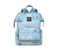 SONARIN Waterproof Fashion Baby Changing Bag Backpack,Multifunctional Spacious Diaper Bag with Insulated Pockets,Portable Travel Maternity Bags Nappy Changing Bags with Stroller Straps(Blue)