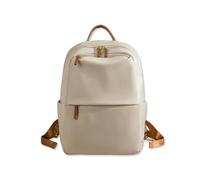 SONARIN Waterproof Portable Backpack Women,Lightweight Stylish Casual Daypack 15 Inch Laptop Backpack Travel Rucksack School College Work Bag for Girls Ladies(Apricot)