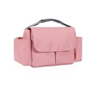 SONARIN Waterproof Pram Buggy Bag Organiser,Multifunctional Large Baby Stroller Organizer Bag Pushchair Storage Bag Mommy Bag with Cup Holders,Universal Fit All Buggy Models(Pink)