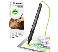 SonarPen - Pressure Sensitive Smart Stylus Pen with Palm Rejection and Shortcut Button. Battery-Less. Compatible with Apple iPad/Pro/Mini/iPhone/Android/Switch/Chromebook (Neon Green)