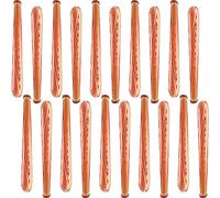 Sonarun 20 Pack 31.5 Inch Inflatable Baseball Bat Blow up Baseball Bat Wood Grain Pattern Baseball Bat Inflates for Carnival Birthday Pool Summer Beach Baseball Theme Party Favors