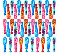 Sonarun 40 Pack 20 Inch Inflatable Baseball Bats Inflatable Toy Bat Baseball Bat Inflates for Carnival Birthday Swimming Pool Baseball Theme Party Favors