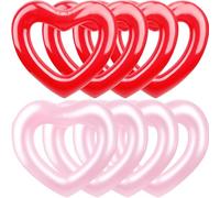 Sonarun Inflatable Heart Shape Swimming Rings Bulk Sweet Love Swimming Pool Float Loungers Tube For Adults Summer Beach Pool Party Favors Water Toys (Color Set 4)