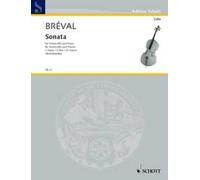Sonata C Major cello and piano (easy) Bréval from op. 40 Schott Music Saddle-wir