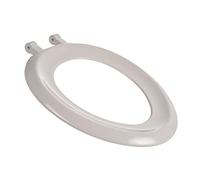Sonata Celmac Duramax Heavy Duty Single Flap WC Seat Only with Plastic Hinges - WHITE