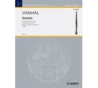 Sonata Eb major clarinet and piano Wanhal Schott Music Saddle-wire stitching