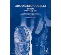 Sonata F Major op. 5/10 descant recorder and piano (intermediate) Corelli Schott