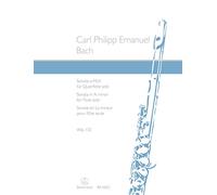 Sonata for Flute Solo in A minor Wq 132