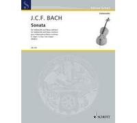 Sonata G Major Johann Christoph Friedrich Bach Book [Softcover] Cello and Basso