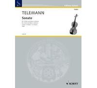 Sonata in A Major Georg Philipp Telemann Book [Softcover] Violin and BC [Harpsic
