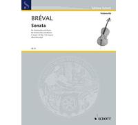 Sonata in C Major, Op. 42: Cello and Piano, Breval 9783795795863 New PB.