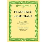 Sonata in E minor for Oboe or Flute or Violin and Basso continuo