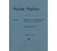 Sonata No.1 In C Minor Op.32 Camille Saint-Saëns Book [Softcover] Cello and Pian