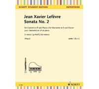 Sonata No. 2 Book [Softcover] Clarinet in Bb and Piano Schott Music