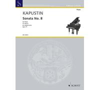 Sonata No. 8 Op. 77 Nikolai Kapustin Book [Softcover] Piano Schott Music