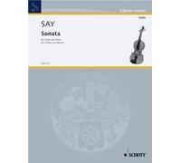 Sonata op. 7 violin and piano Say Schott Music Saddle-wire stitching