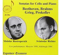 Sonatas for Cello and Piano by Rostropovich and Richter
