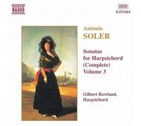 Sonatas for Harpsichord 3 by Soler, A. (2000) Audio CD