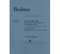 Sonatas for Piano and Clarinet, op.120 - Edition for Viola - revised edition, with marked and unmarked string part - viola & piano - (HN 988): Fassung für Viola