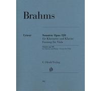 Sonatas for Piano and Clarinet, op.120 - Edition for Viola - revised edition, with marked and unmarked string part - viola & piano - (HN 988)