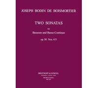 Sonatas in D minor and C minor, op.50/4-5 - bassoon and basso continuo - (MR 2169)