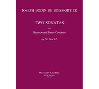 Sonatas in D minor and C minor, op.50/4-5 - bassoon and basso continuo - (MR 2169)