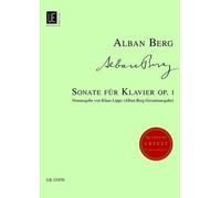 Sonate Fur Klavier Op. 1 Alban Berg Book [Softcover] Piano Universal Edition