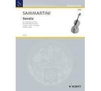 Sonate G Giovanni Battista Sammartini Book [Softcover] Cello and Piano Schott Mu