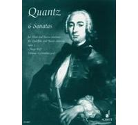 Sonaten(6) 2 Opus 1 (4-6) Johann Joachim Quantz Book [Softcover] Flute and Piano