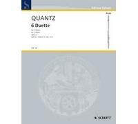 Sonaten(6) 2 Opus 2 (4-6) Johann Joachim Quantz Book [Softcover] 2 Flutes Schott