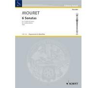 Sonaten(6) Jean-Joseph Mouret Book [Softcover] Alto Recorder Duet Schott Music