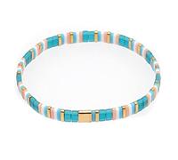 Sonateomber Summer Candy Colors Tila Flat Seed Beads Stretch Strand Bracelet for Women- Trendy Unique Friendship Handmade Mixed Colorful Square Beaded Miyuk Link Bracelets Stackable Jewelry Gifts, M