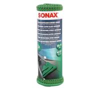 SONAX 2 Microfibre Cloths Green for Inside Discs Glass Mirror Kunststoffflächen