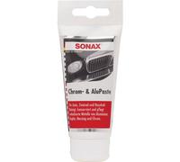SONAX Chrome Polish Cleaner Copper Brass Aluminium Alupaste Rust Remover + Cloth