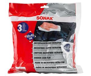 SONAX 450700 Microfibre Cloth Pack of 3 D/GB/F/NL/I/E